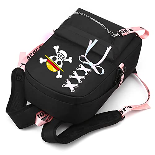 Mensdoor USB Backpack Anime Backpack Casual Backpack Daypack Laptop Bag College Bag Book Bag School Bag With Pencil Bag