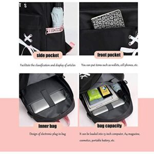 Mensdoor USB Backpack Anime Backpack Casual Backpack Daypack Laptop Bag College Bag Book Bag School Bag With Pencil Bag