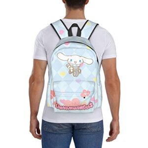 HTZXWK Anime Backpack for Women,Girl Backpack for School,Cute Anime Preschool Backpack Book Bag with Bicycle,Durable Lightweight Backpack Schoolbag for Kids Fans,Birthday Gifts for Teens