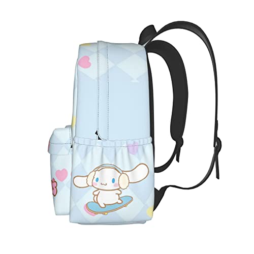 HTZXWK Anime Backpack for Women,Girl Backpack for School,Cute Anime Preschool Backpack Book Bag with Bicycle,Durable Lightweight Backpack Schoolbag for Kids Fans,Birthday Gifts for Teens