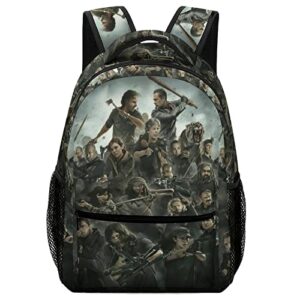 unisex adult backpack the apocalyptic walking horror drama dead backpack multifunctional daypack fashion casual daypack classical basic briefcase laptop bag