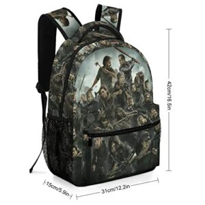 Unisex Adult Backpack The Apocalyptic Walking Horror Drama Dead Backpack Multifunctional Daypack Fashion Casual Daypack Classical Basic Briefcase Laptop Bag