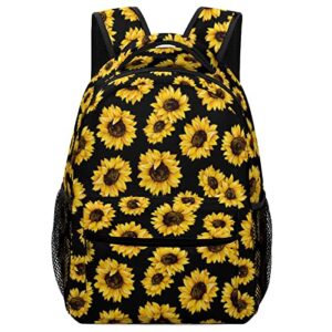 allanime sunflower backpack for women girls for school work college gifts