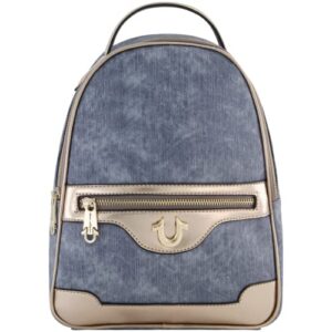 true religion women's mini backpack, small travel bag, denim, one size