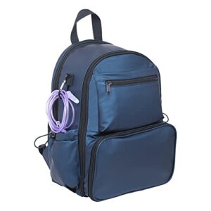 Fewener Feeding Tube Backpack for G Tube Gtube Feeding - 13.8" Upgraded Modified Enteral Feeding Pump Backpack for Teenagers/Adults/Blue