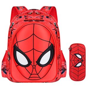 UHOPEMI Waterproof 3D Comic School Backpack for Elementary Students - Lightweight Kids Bookbag Perfect for Boys and Girls