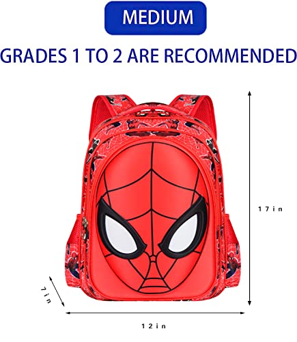 UHOPEMI Waterproof 3D Comic School Backpack for Elementary Students - Lightweight Kids Bookbag Perfect for Boys and Girls