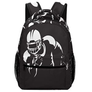 travel backpack for men american football player loungefly large backpack lightweight laptop bag carry on bookbag waterproof travel hiking camping daypack