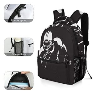 Travel Backpack For Men American Football Player Loungefly Large Backpack Lightweight Laptop Bag Carry On Bookbag Waterproof Travel Hiking Camping Daypack