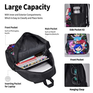 3-Piece Unisex Backpacks Set Including Travel Daypack, Lunch Tote Bag And Pencil Case Combination For Men Women