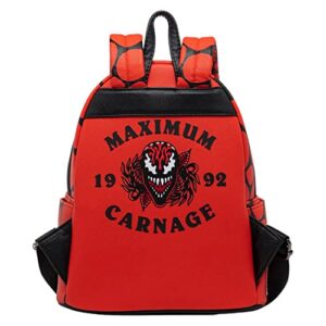 Loungefly Marvel Glow in the Dark Carnage Cosplay Mini Backpack