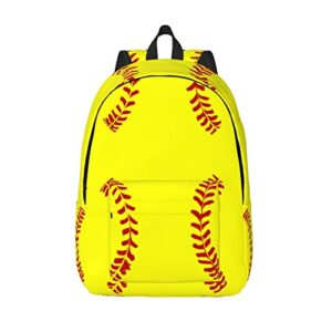 yopigot softball canvas backpack softball travel backpack softball laptop backpack for men women