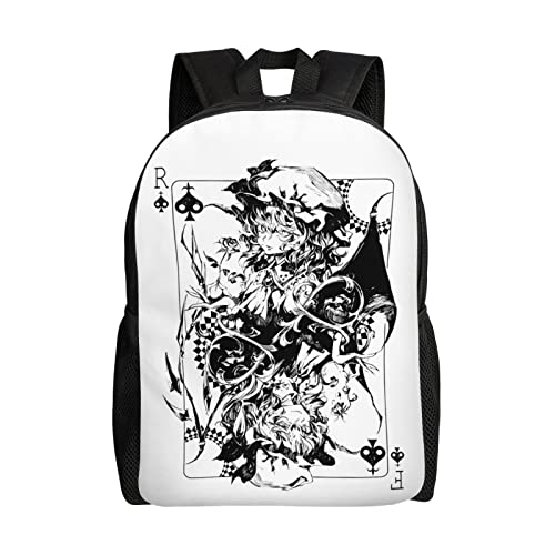 Anime Touhou-Project Backpack Unisex Rucksack One Side Full Backpack Fashion Casual Travel Bag Lightweight Backpacks