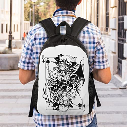 Anime Touhou-Project Backpack Unisex Rucksack One Side Full Backpack Fashion Casual Travel Bag Lightweight Backpacks