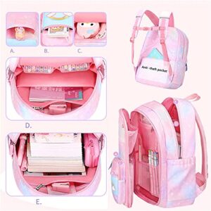 FMCEUEX Kawaii Backpack For Boy Girls, Rainbow Starry School Backpacks With Compartments Applicable to Laptop Bag Travel Bag Book Bag, Blue Medium 16.5in