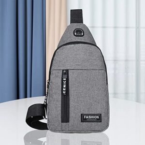 Crossbody Sling Bag, Waterproof Sling Backpack Bag with USB Charging Port, Small Sling Crossbody Chest Shoulder Bag