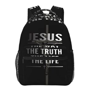 asyg bible verse backpack christian laptop backpack jesus cross bag tablet travel picnic travel bag