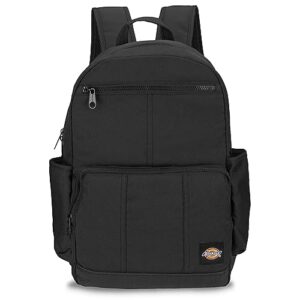 dickies journeyman extra large capacity backpack classic logo water resistant casual daypack for travel fits 15.6 inch notebook (black)