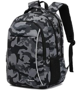 baomanyi travel laptop backpack for men & women 18.4" backpack water resistant college bookbag business work computer bag (camouflage 2, 18.4 inch)