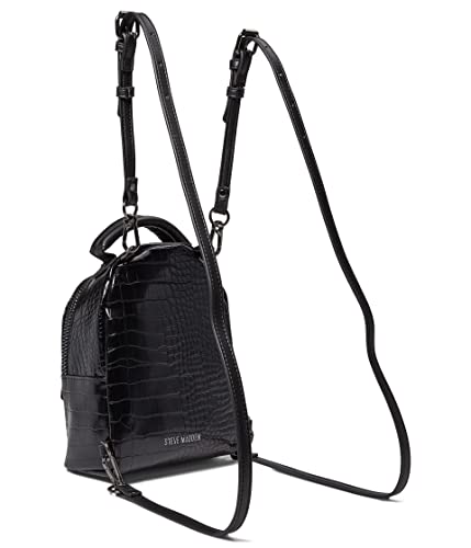 Steve Madden Jake-C Croco Mini Backpack Black One Size