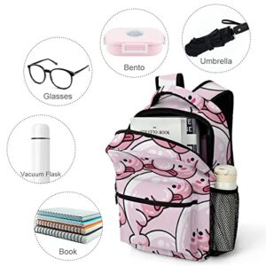 Kawaii Cute Blobfish Cute Laptop Backpacks Travel Daypacks Unisex Fashion College Shoulder Bag