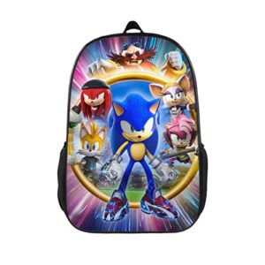 boys and girls cartoon backpack 3d printing anime sports backpacks travel bag portable large capacity packsack for youth teen