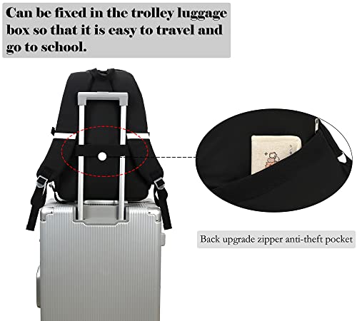 Makukke Corduroy Totes Bag Bundle| School Backpacks for Teen Girls - Laptop Backpacks 15.6 Inch College Bookbag