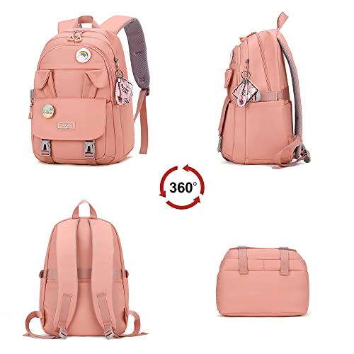 Makukke School Backpacks for Teen Girls Bundle | Laptop Backpack 15.6 Inch College School Bag Anti Theft Travel Daypack Bookbag for Girls