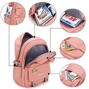 Makukke School Backpacks for Teen Girls Bundle | Laptop Backpack 15.6 Inch College School Bag Anti Theft Travel Daypack Bookbag for Girls