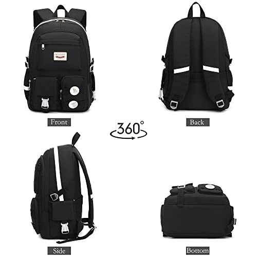 Makukke School Backpacks for Teen Girls Bundle | Laptop Backpack 15.6 Inch College School Bag Anti Theft Travel Daypack Bookbag for Girls