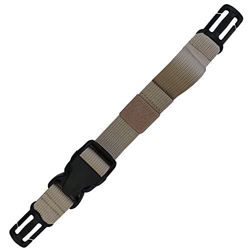 HDHYK Adjustable Backpack Chest Strap Nylon 1 Inch Webbing，Sternum Straps for Backpack（Khaki）