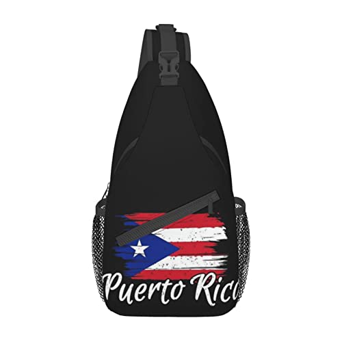 MANQINF Puerto Rico Casual Daypack Bag Puerto Shoulder Bag Chest Bags Picnic Crossbody Bag Travel Hiking