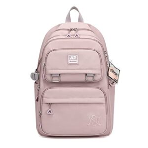 armbq girls backpack large-capacity middle elementary school casual bookbag kids outdoor travel bag solid color daypack for teens