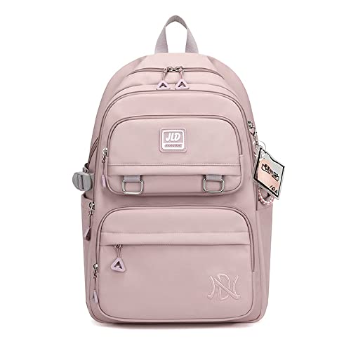 Armbq Girls Backpack Large-Capacity Middle Elementary School Casual Bookbag Kids Outdoor Travel bag Solid Color Daypack for Teens