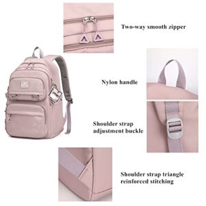 Armbq Girls Backpack Large-Capacity Middle Elementary School Casual Bookbag Kids Outdoor Travel bag Solid Color Daypack for Teens