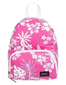 roxy women's always core mini backpack, shocking pink hello aloha 232, 1sz