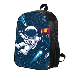 KXZOYLM Outer Space Backpack Universe Galaxy Backpack 3 Pieces Sets Solar System Backpack with Lunch Box And Pencil Case Casual Space Planet Astronaut Shoulder Bag for Boys Girls Teens