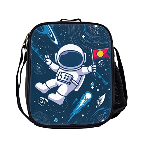 KXZOYLM Outer Space Backpack Universe Galaxy Backpack 3 Pieces Sets Solar System Backpack with Lunch Box And Pencil Case Casual Space Planet Astronaut Shoulder Bag for Boys Girls Teens