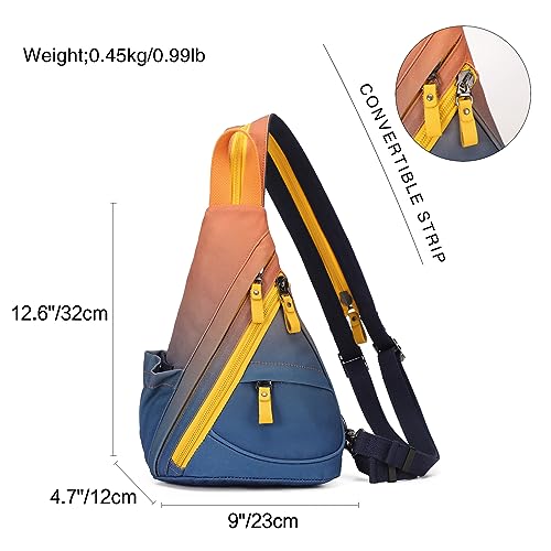 KL928 Sling Bag - Small Crossbody Backpack Shoulder Casual Daypack Rucksack for Men Women