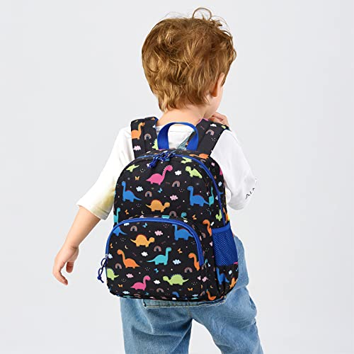 Ryushoyo Toddler Kids Backpack Boy Truck Excavator Crane Preschool Cute Backpack Child Daycare School Bag Nursery with Chest Strap Red Dark Blue