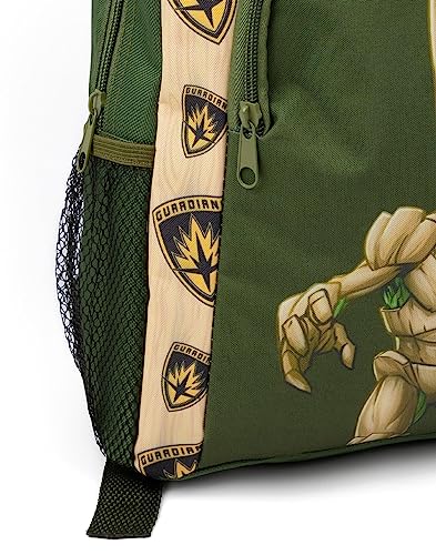 Marvel Groot Backpack For Kids Character Green Travel School Rucksack Bag