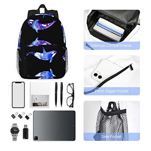 EWMAR Orca Killer Whale 15 Inch Lightweight Student Shoulder Bag Suitable For Going Out, Office Study And Use