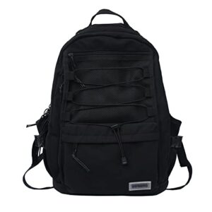 ekuizai solid color simple elementary backpack for girls middle school bookbag large capacity school bag