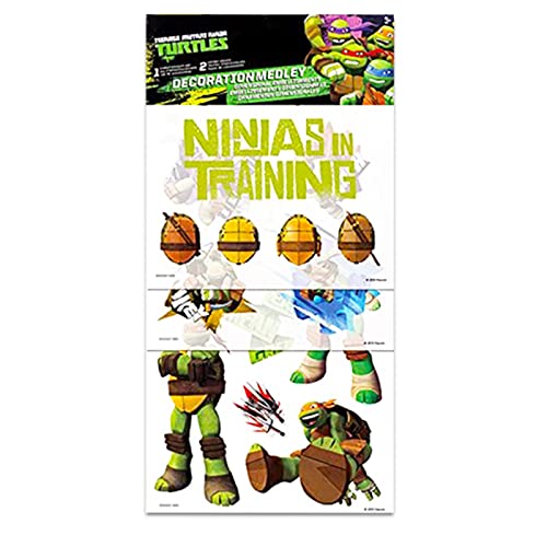 Teenage Mutant Ninja Turtles Mini Backpack with Lunch Box Set - Bundle with 11” TMNT Backpack, Lunch Bag, Stickers, More | TMNT Backpack for Toddler Boys