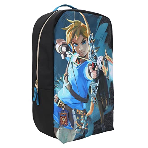 The Legend Of Zelda Breath Of The Wild Champion Link Black Laptop Backpack