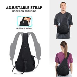 Lufyzora Sling Backpack for Men Women Lightweight Crossbody Sling Bag Large capacity Cycling Hiking Travel Crossbody Bag