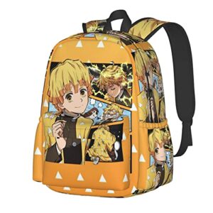 muhasi zen-itsu agatsuma anime backpack large capacity daypack lightweight travel laptop bag unisex waterproof backpacks for men women