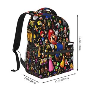 JOGB Cartoon Backpack Lightweight Bookbag Travel Laptop Backpack for Boys Girls