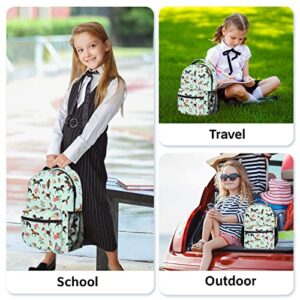 Lamtwbos Horse Print Kids Backpacks for Girls Boys Middle-School Elementary Bookbags 17 Inch Waterproof Lightweight Schoolbag for Kids