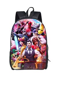 ljbsyt unisex anime game backpack 3d printing casual bag large capacity backpacks sports backpack 2-one size black-48